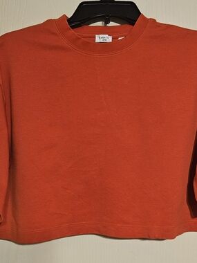Babaton-Aritzia Orange Crewneck Women's Crop Top 2XS (runs like S).